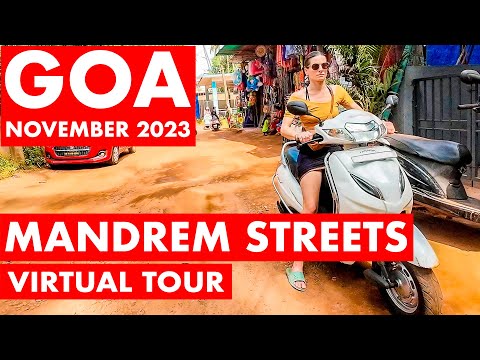 Goa | Mandrem Beach Road - November 2023 | Village Tour | Arambol Beach | Goa Vlog | Russian Beach