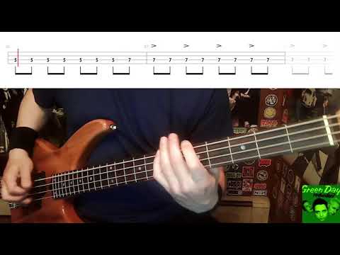 Redundant by Green Day - Bass Cover with Tabs Play-Along