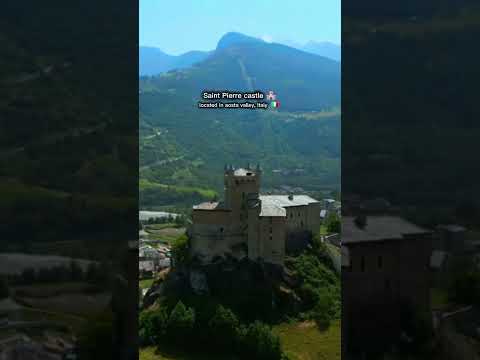 Saint-Pierre Castle 🏰 located in aosta valley, Italy 🇮🇹 #explorecastle #history #castle
