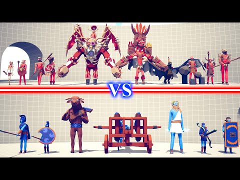 TRIBAL DLC TEAM vs ANCIENT TEAM - Totally Accurate Battle Simulator TABS