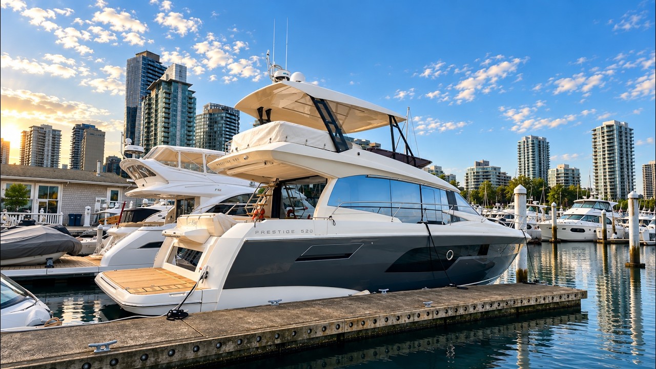 Pre-Owned 2021 Prestige yachts 520 Fly for Sale | Vancouver, BC | M&P Yacht Centre | 6a89202d2ef704f9af004a81