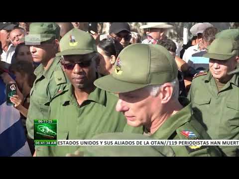 Presidente Díaz-Canel continúa recorrido por zonas afectadas en Urbano Noris y Cacocum