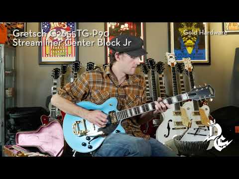 Gretsch G2655TG-P90 Limited Edition Streamliner Center Block Jr. with Bigsby 2018 - Present - Riviera Blue Satin image 10