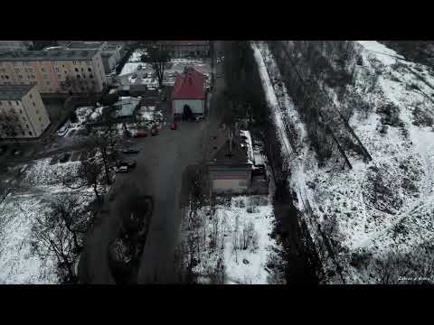 Zabrze z drona - Mikulczyce ruina budynku kolejowego