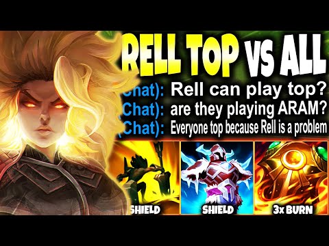 In order to stop my RELL TOP MONSTROUS BUILD they needed 2 TEAMS 🔥 LoL Top Rell s12 Gameplay