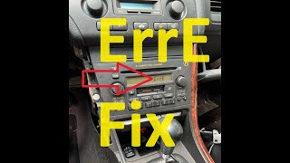 How To Fix and Reset a Honda Radio Code ErrE (Error E Code)