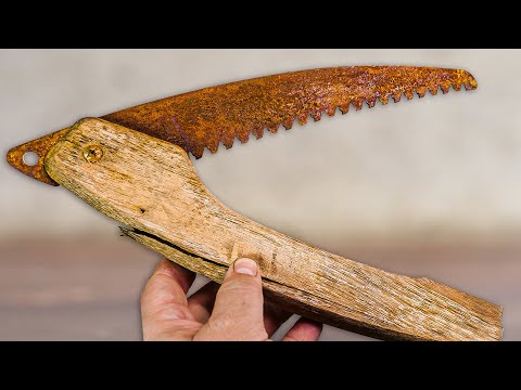 Antique Broken Pruning Saw - Amazing Restoration