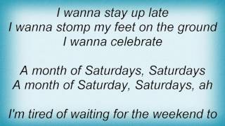 Rem - A Month Of Saturdays Lyrics