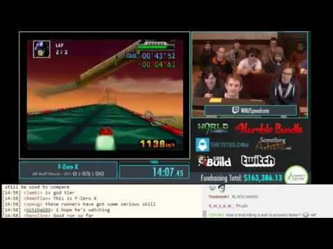 AGDQ 2015 F-Zero X Speed Run by WMJ with Chat Reactions