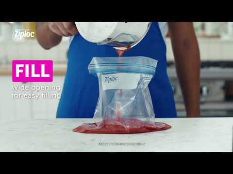 Quart-Sized Freezer Bags | Grip 'n Seal Technology | Ziploc