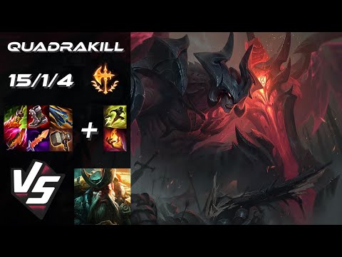 TOP Aatrox vs Gangplank [QUADRAKILL] - EU Challenger Patch 26.1