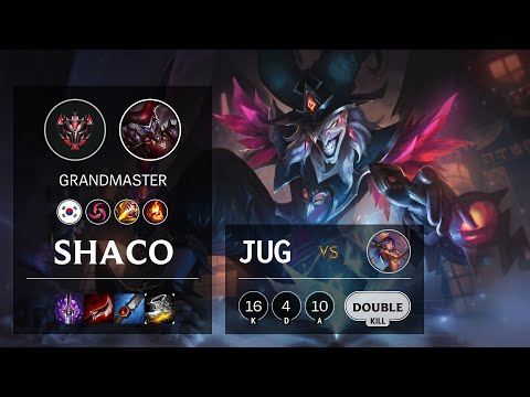 Shaco Jungle vs Lillia - KR Grandmaster Patch 10.20