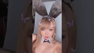 ハロウィンに向けてバニーガールの商品撮影