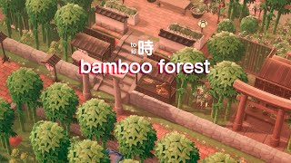Bamboo forest + tiny shrines 🌸🎋 | speed build | Animal Crossing: New Horizons