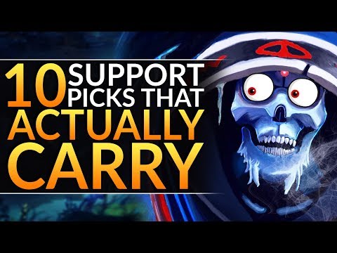 Top 10 Support Heroes that ACTUALLY HARD CARRY - Meta Tips to RANK UP | Dota 2 Pro Guide (7.24)