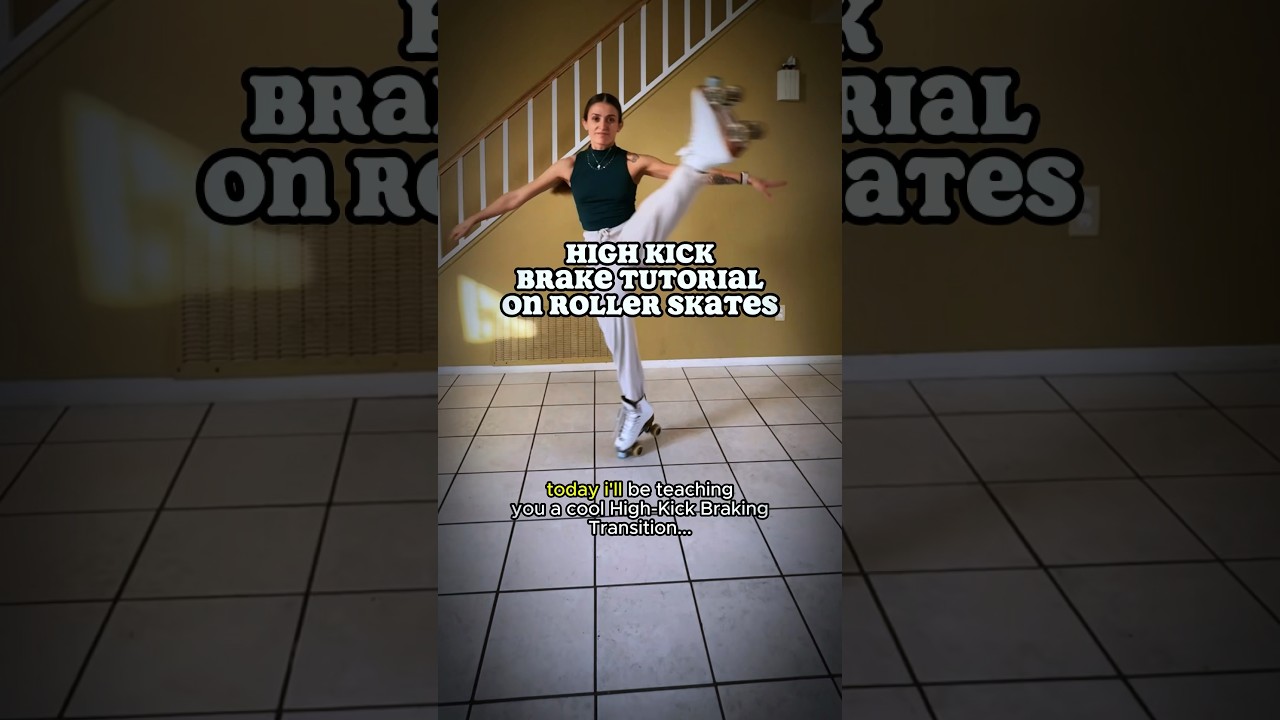 High Kick Braking Tutorial: #rollerskating #skatetutorial #rollerskatetutorial #skatingtutorial #skating #figureskating #skates - YouTube