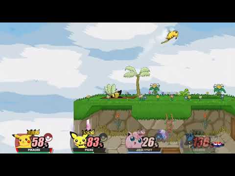 Ultimate SSF2 Battles 4: Pikachu vs. Pichu vs. Jigglypuff vs. Lucario