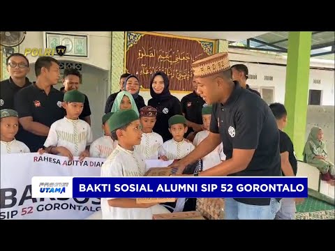 ALUMNI SIP ANGKATAN 52 RAD GORONTALO GELAR BAKTI SOSIAL DI PANTI ASUHAN YANISYA SHIRATHAL UMMAH