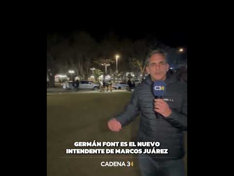 Germán Font es el nuevo intendente electo de Marcos Juárez | Cadena 3 Argentina
