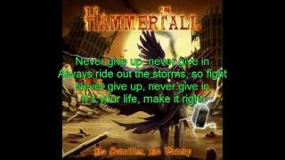 Hammerfall - Life is Now (Lyrics)