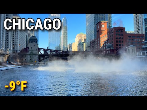 Extreme Cold Weather In Chicago 🥶 Downtown Polar Vortex Walk On Thursday | January 23, 2026 | 4K