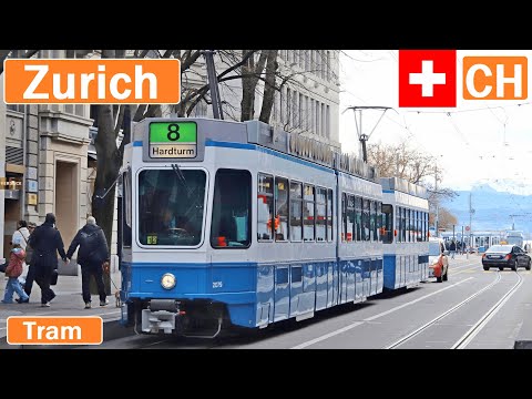 🇨🇭 ZÜRICH TRAMS 2022 | Strassenbahn Zürich【4K】