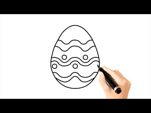 Comment dessiner et colorier un oeuf de Pâques facilement