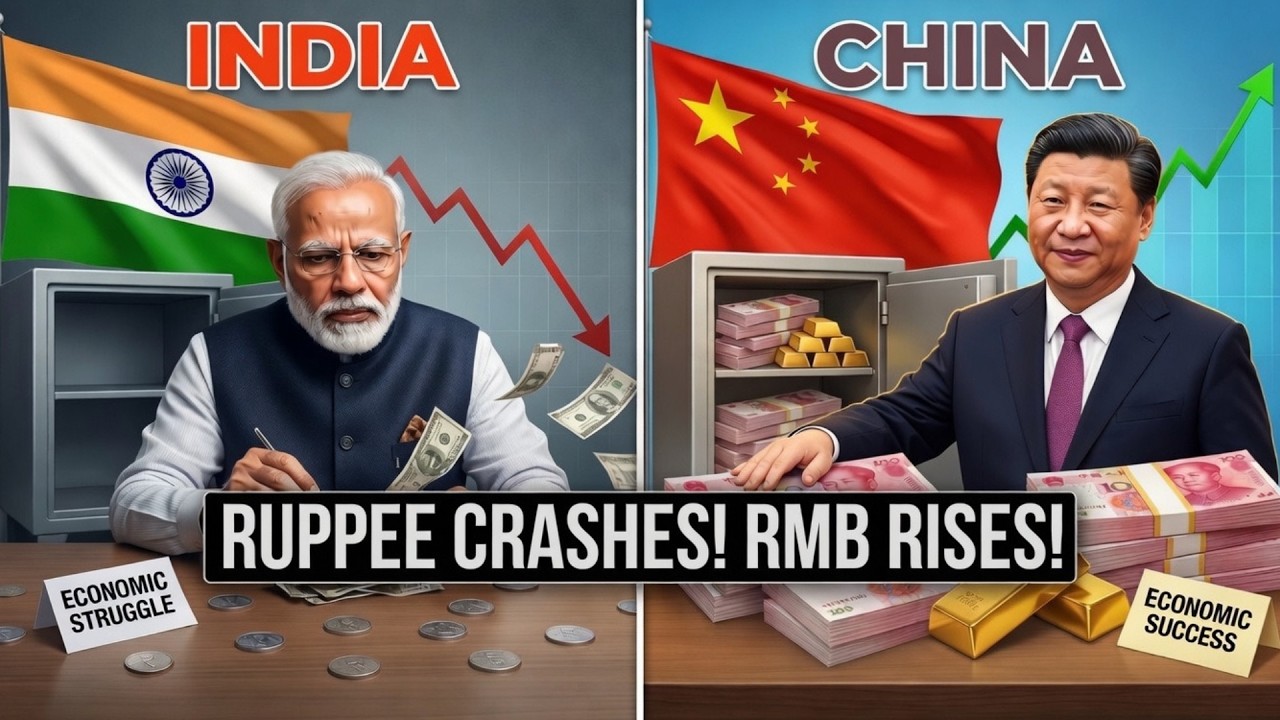 Rupee Crashes: India’s Currency Becomes Junk While Renminbi Globalization Accelerates!