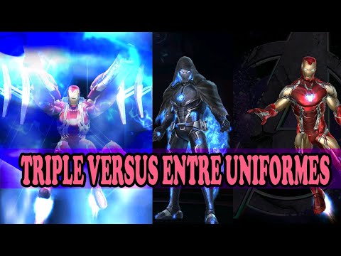 [MARVEL Future Fight] Comparativa Uniformes de IronMan ( EndGame vs 3099 vs Infinity War)