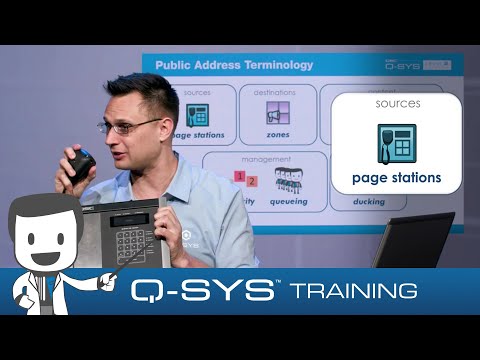 Q-SYS Training  |  Public Address A - Terminology