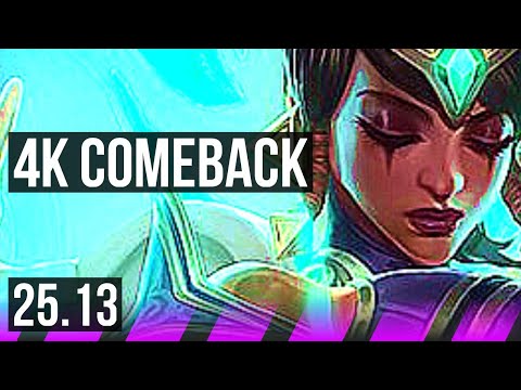 KARMA & Vel'Koz vs JAX & Ezreal (SUP) | 4k comeback, 2/4/22 | EUW Grandmaster | 25.13