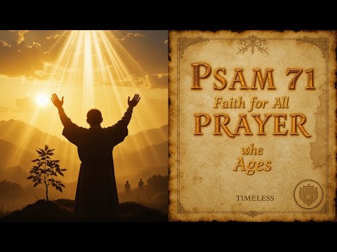 Psalm 71 Prayer for All Ages - Divine Faithfulness from Youth to Old Age