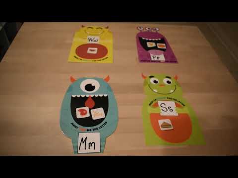 Beginning Letter Sounds: Feed the Monster Game and Visual Dictionary