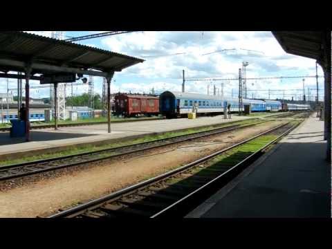 Trein aankoppeling op České Budějovice