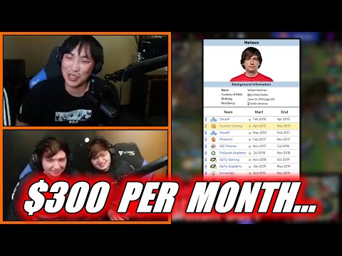 Meteos recalls his income as a Pro LoL Player in 2013...