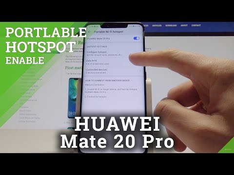 How to Enable Portable Hotspot on HUAWEI Mate 20 Pro – Share Wi-Fi / Mobile Data