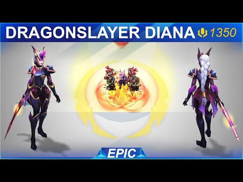 Dragonslayer Diana Skin Spotlight | SKingdom - League of Legends