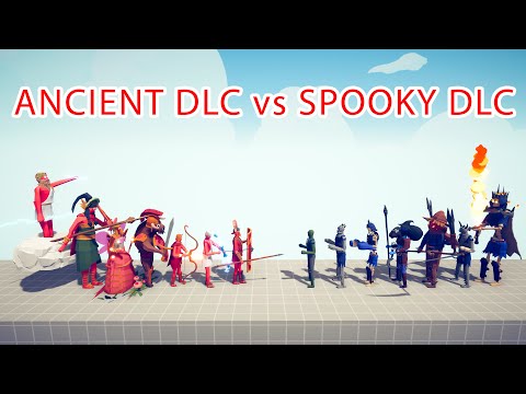 ANCIENT DLC Team vs SPOOKY DLC Team - Totally Accurate Battle Simulator TABS