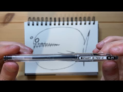 Drawing with a Pilot G-Tec-C 0.25mm Pen - Review