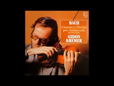 Bach Partita No.1 in B Minor BWV 1002 - Gidon Kremer 432Hz