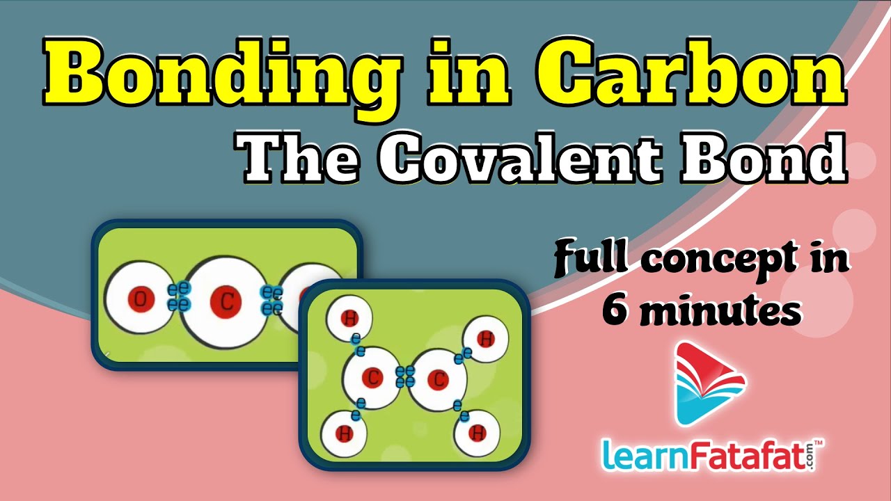 Class 10 Science Carbon and its Compounds - Bonding in Carbon (The Covalent Bond)  - LearnFatafat