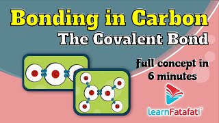 Class 10 Science Carbon and its Compounds - Bonding in Carbon (The Covalent Bond)  - LearnFatafat