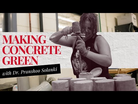 Making concrete green