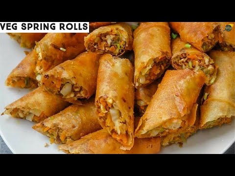 Best Spring Rolls | Veg Spring Rolls Recipe | Spring Rolls | How To Make Spring Rolls | Cumin Curry