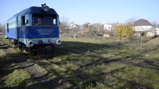 preview picture of video 'ТУ2 чіпляється до поїзда на станції Іршава'