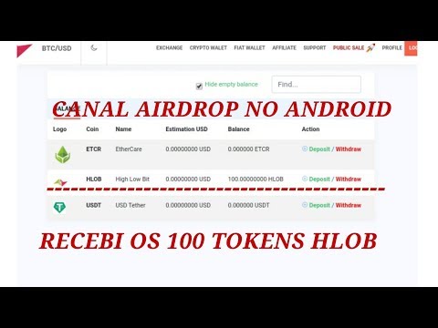 RECEBI OS 100 TOKENS HBLO DA EXCHANGE HLBIT