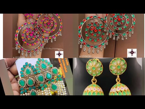 Jhumka and hoops earring collection for women | Tanzeel collection