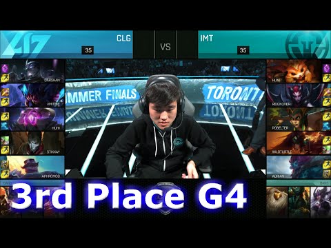 Immortals vs CLG | Game 4 for 3rd Place S6 NA LCS Summer 2016 PlayOffs | IMT vs CLG G4 1080p