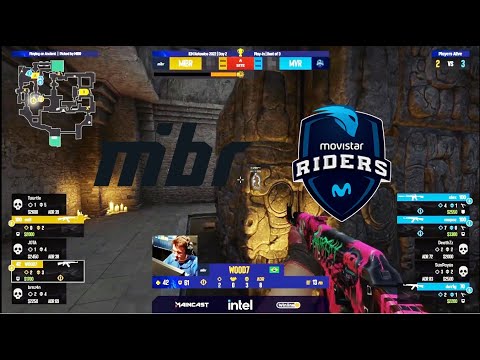 MIBR vs Movistar Riders  Highlights  IEM Katowice 2022   CSGO