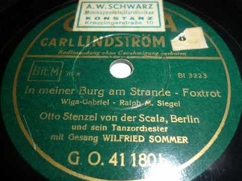 Otto Stenzel Tanzorchester, WIlfried Sommer, In meiner Burg am Strande, Foxtrot, Berlin, 1938